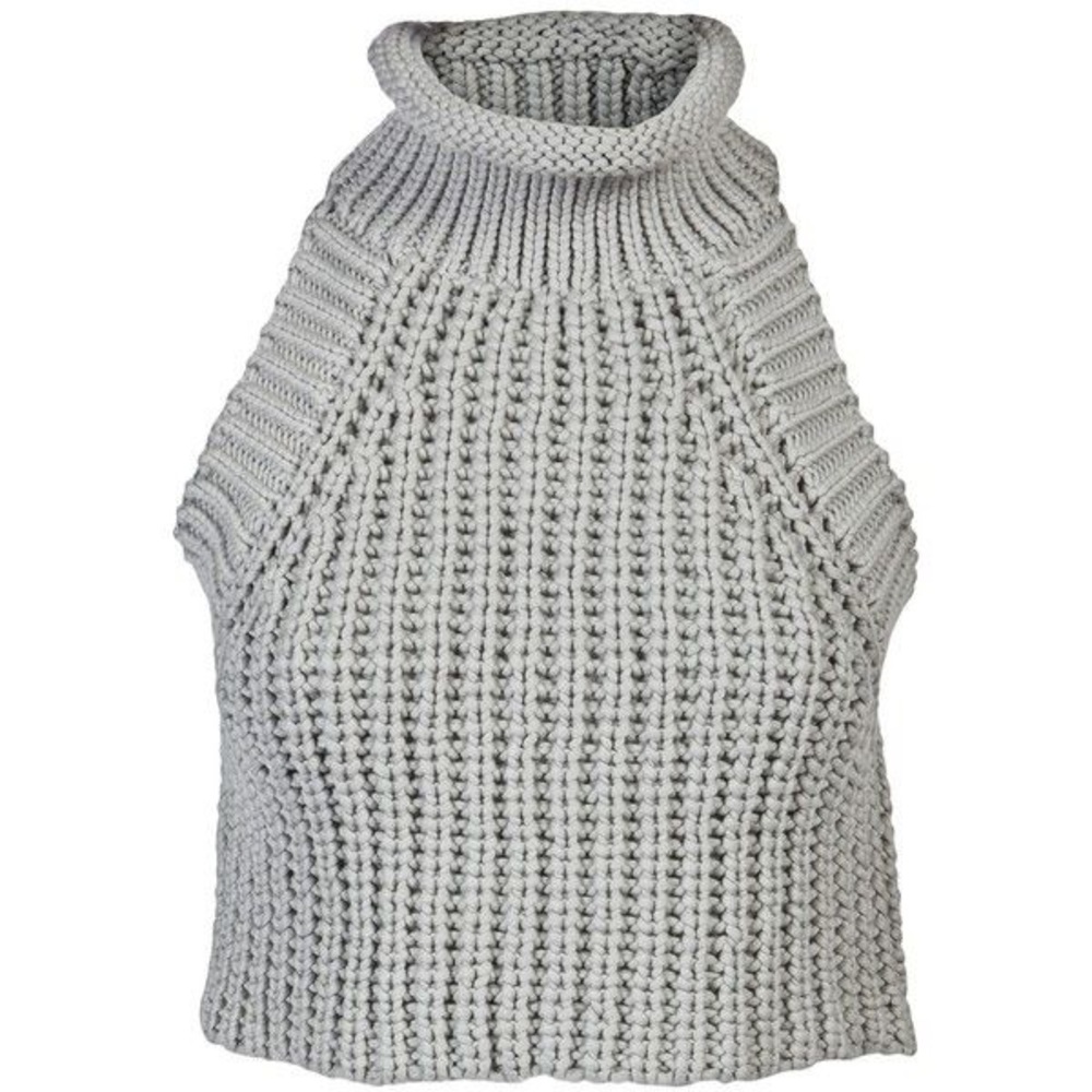 ALEXANDER WANG Cropped Cable Knit Turtleneck M